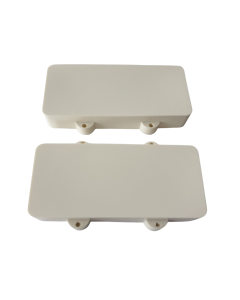 Jazzmaster pickup covers no holes off white set fits Fender