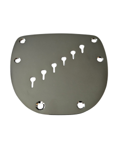 Jazzmaster / Jaguar hardtail bridge staggered slots conversion plate chrome