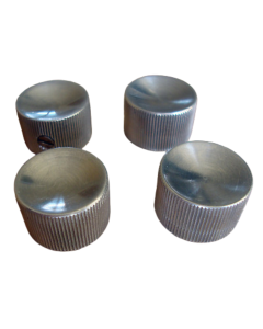 Rickenbacker 325 John Lennon burns aluminum knobs set of 4 chrome for 1/4" solid shaft pots