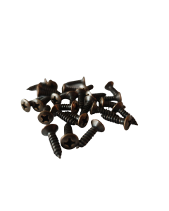 Antique relic brass pickguard mounting screws set of 17
