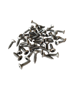 Set of 50 antique relic silver chrome pickguard mounting screws