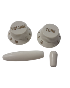 Jazzmaster AVRI white knob kit fits USA Fender