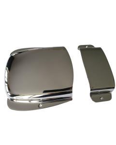 Jazz bass bridge and pickup cover kit chrome
