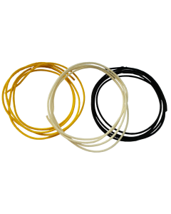 Fender 3 Meter vintage cloth wire black white yellow .22 awg