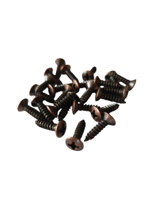 Antique relic bronze pickguard mounting screws set of 17